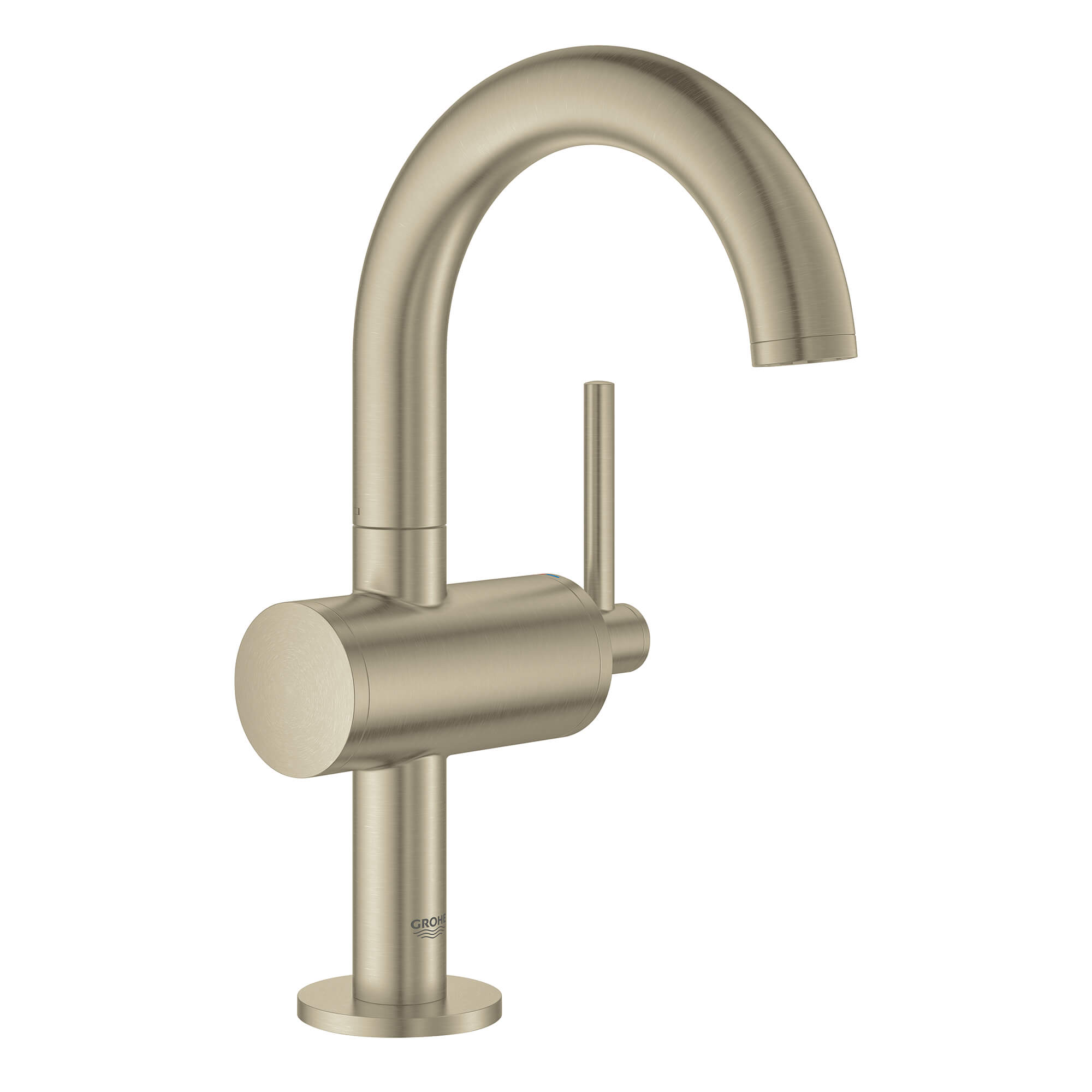 Single Hole Single Handle M Size Bathroom Faucet 12 GPM BRUSHED NICKEL